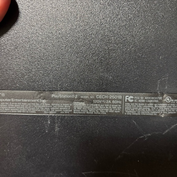 Sony PlayStation 3 PS3 Slim CECH-2501B Console System Only For Parts Repair - Picture 3 of 3